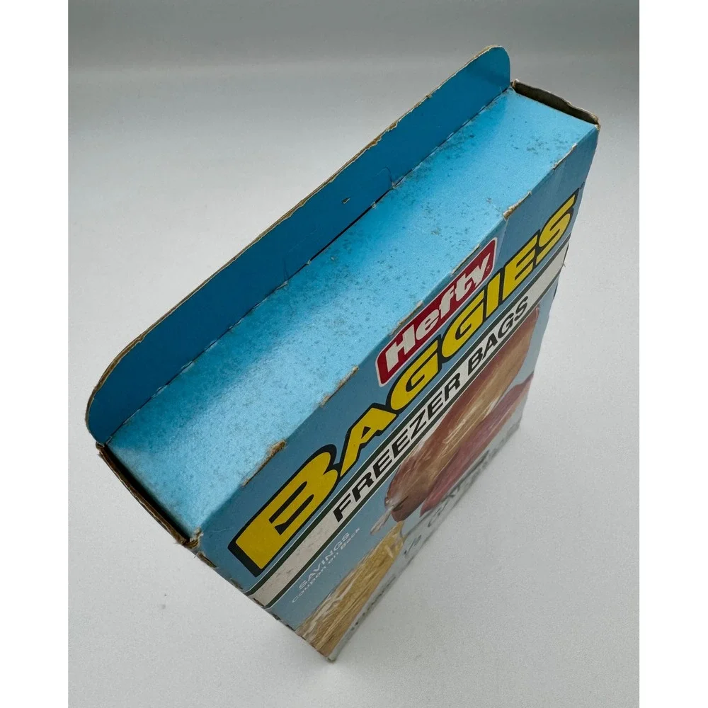 Vintage Hefty Baggies Freezer Bags 1/2 Gal 30ct Sealed 1970s 1980s Retro Prop